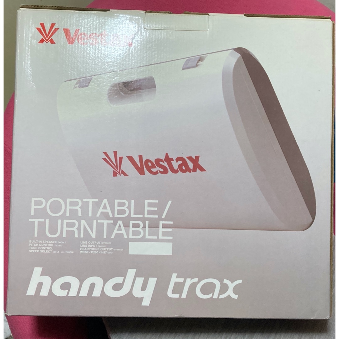 Vestax(ベスタクス)の最終値下！Vestax handy PORTABLE　ベスタクスターンテーブル 楽器のDJ機器(ターンテーブル)の商品写真