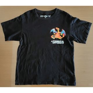 ユニクロ(UNIQLO)のユニクロ　ポケモン　Tシャツ　黒　140(Tシャツ/カットソー)