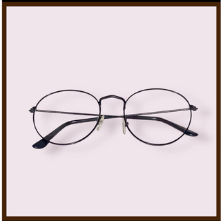 伊達メガネ 眼鏡 めがね ファッション眼鏡 Black 黒縁眼鏡(サングラス/メガネ)