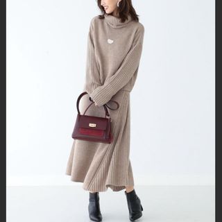 【B:MING by BEAMS】オフタートルニットセットアップ