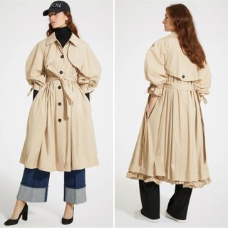 パトゥ(PATOU)のPATOU 定価18万 Cotton gabardine trenchcoat (トレンチコート)