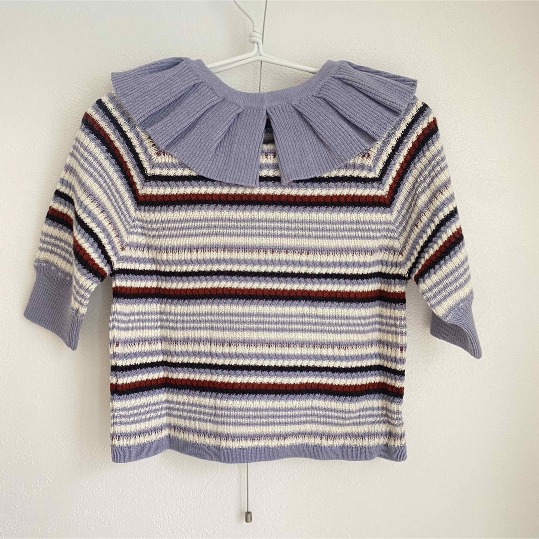 Misha & Puff(ミーシャアンドパフ)のMisha & Puff Stripe Yves Top キッズ/ベビー/マタニティのキッズ服女の子用(90cm~)(Tシャツ/カットソー)の商品写真