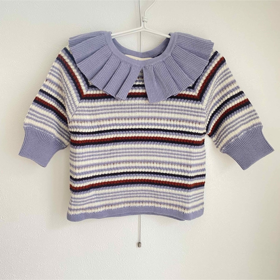 Misha & Puff(ミーシャアンドパフ)のMisha & Puff Stripe Yves Top キッズ/ベビー/マタニティのキッズ服女の子用(90cm~)(Tシャツ/カットソー)の商品写真