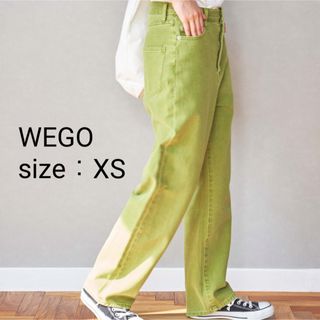 ウィゴー(WEGO)のXS WEGO ハイウエストストレートパンツ デニム ジーンズ カラーパンツ(カジュアルパンツ)