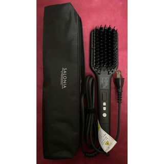 新品 SALONIA ストレートヒートブラシ SL(ヘアアイロン)