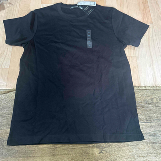 UNIQLO - 新品 タグ付 ユニクロ プレミアムコットン クールネック 半袖 Tシャツ M