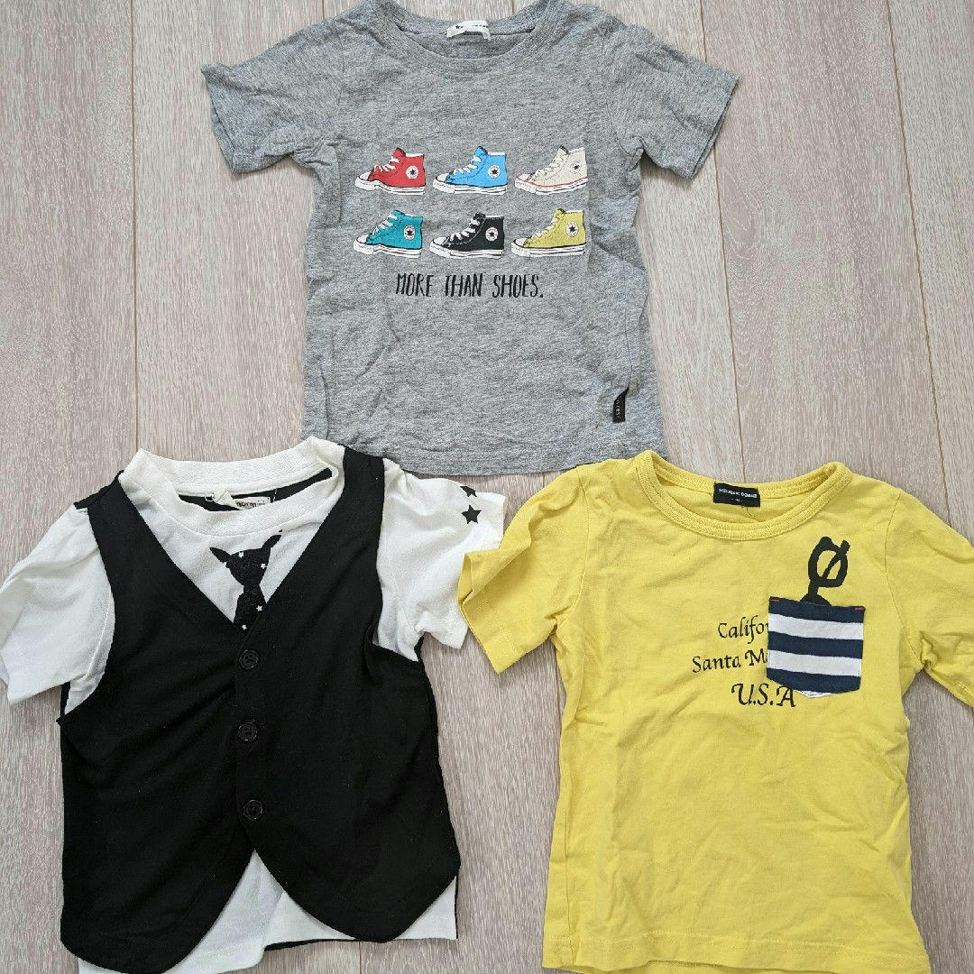 Tシャツ　100  3枚セット キッズ/ベビー/マタニティのキッズ服男の子用(90cm~)(Tシャツ/カットソー)の商品写真