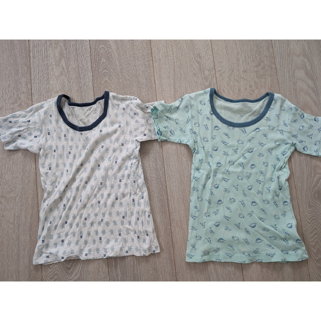 肌着　半袖　100 キッズ/ベビー/マタニティのキッズ服男の子用(90cm~)(下着)の商品写真