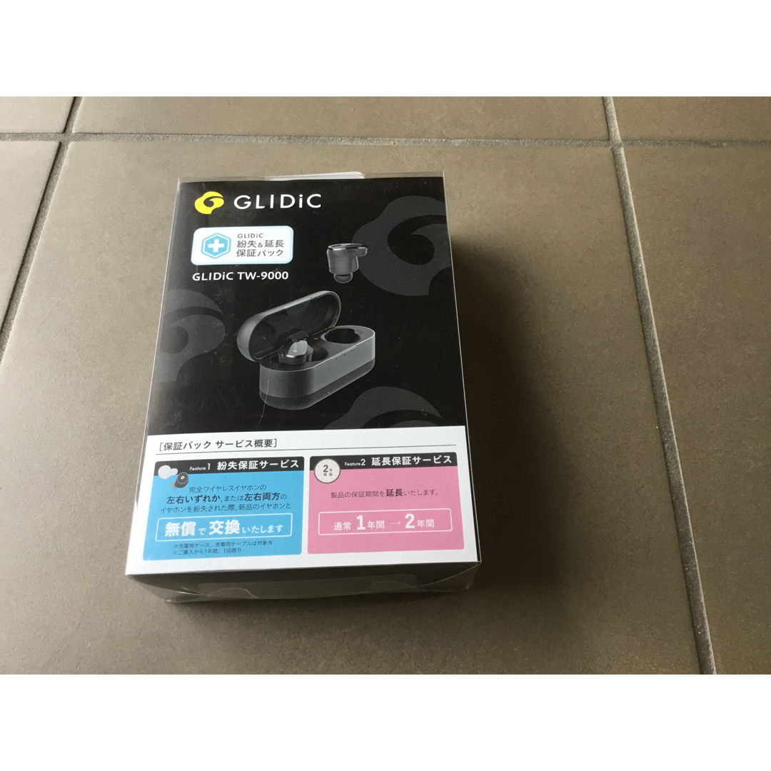 GLIDiC(グライディック)のSB C&S GLIDiC TW-9000 保証パック メタリックブラック スマホ/家電/カメラのオーディオ機器(ヘッドフォン/イヤフォン)の商品写真