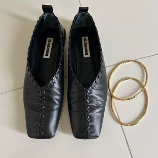 ジルサンダー(Jil Sander)のコメント割あり　ジルサンダー　フラットシューズ(ローファー/革靴)