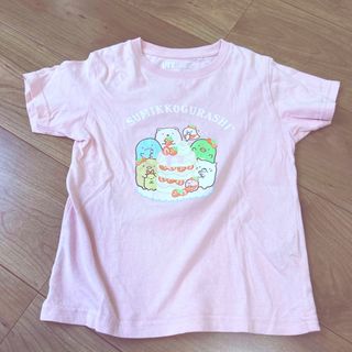 ユニクロ(UNIQLO)のすみっこぐらしTシャツ　ピンク(Tシャツ/カットソー)