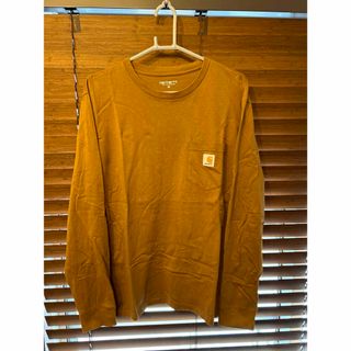 カーハート(carhartt)のcarhartt  wip   カーハート　ロンT   M    ブラウン(Tシャツ/カットソー(七分/長袖))