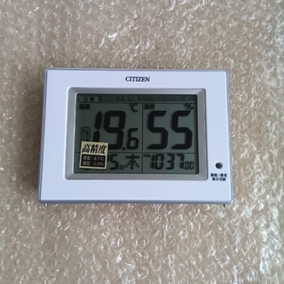 シチズン(CITIZEN)の＊新品 CITIZEN デジタル温度・湿度計＊(置時計)