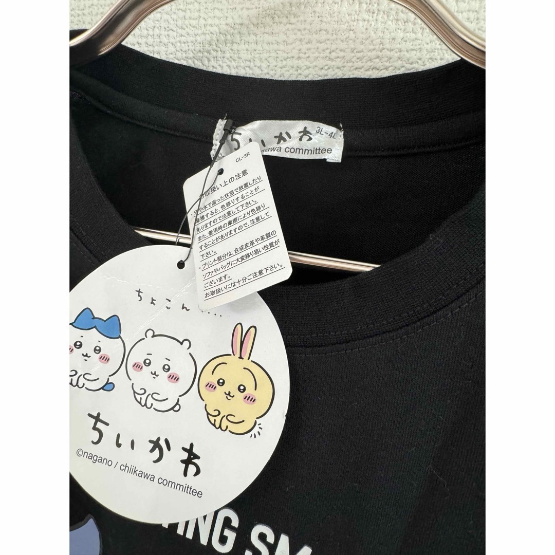 新品未使用ちいかわTシャツ　レディース　半袖　3L 4L 155cm 160cm レディースのトップス(Tシャツ(半袖/袖なし))の商品写真