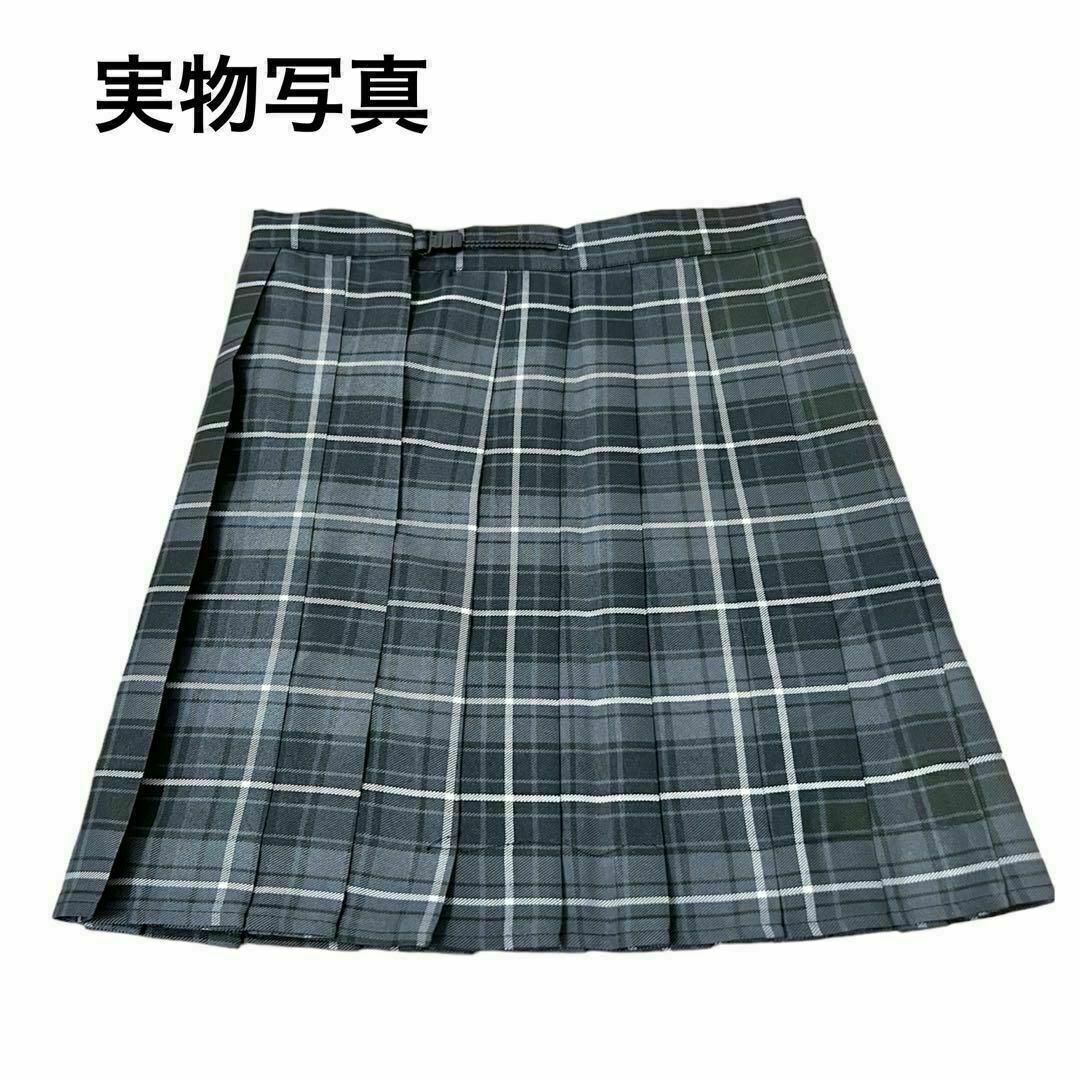 【L】制服 女子高生　高校　スカート　リボン付き　コスプレ　高校制服2点　JK レディースのスカート(ひざ丈スカート)の商品写真