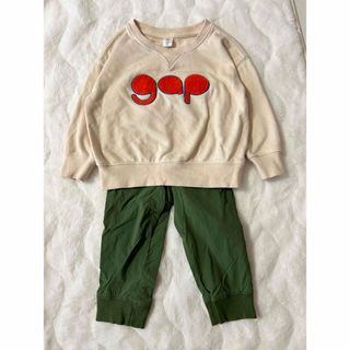 ギャップ(GAP)のベビー キッズ ギャップGAP 100 95トレーナー カーゴパンツ(Tシャツ/カットソー)