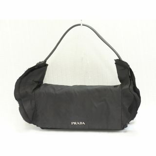 プラダ(PRADA)のプラダ　ヴィンテージ　ミニハンドバッグ　ナイロン＆ラムスキン　黒　ブラック系　PRADA　18682908(ハンドバッグ)