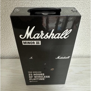 【新品未開封】Marshall MINOR3　黒　ブラック(ヘッドフォン/イヤフォン)
