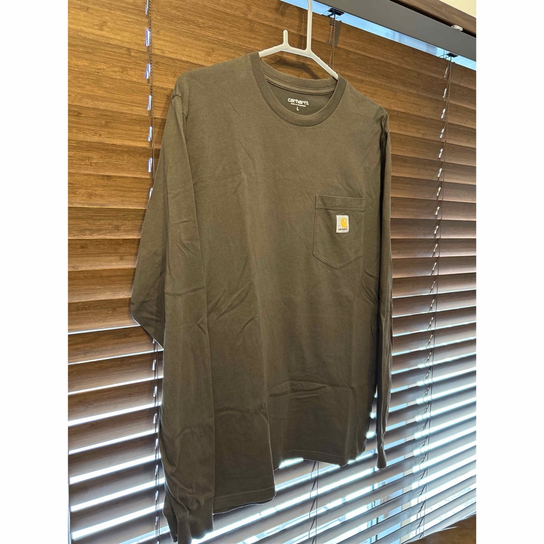 carhartt(カーハート)のcarhartt  wip   カーハート　ロンT   L   カーキ メンズのトップス(Tシャツ/カットソー(七分/長袖))の商品写真