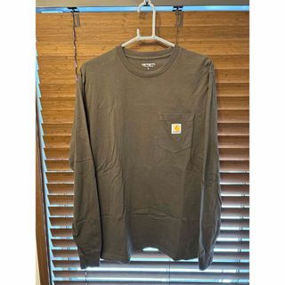 カーハート(carhartt)のcarhartt  wip   カーハート　ロンT   L   カーキ(Tシャツ/カットソー(七分/長袖))