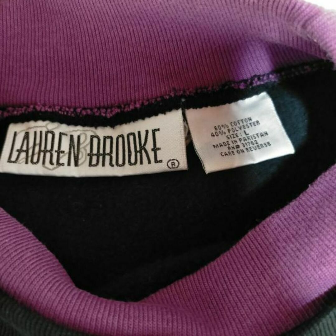 64e LAUREN BROOKE スウェット ゴースト 裏起毛 レイヤード レディースのトップス(トレーナー/スウェット)の商品写真