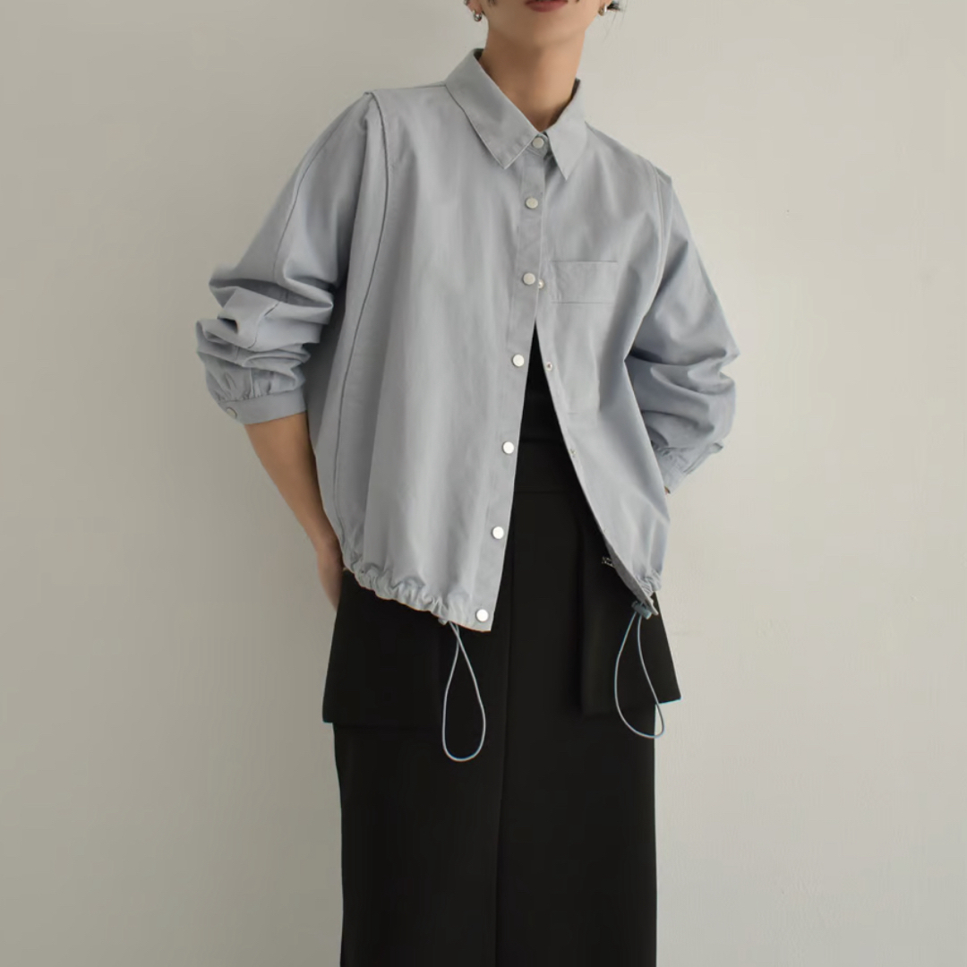 lavish gate tops-02455ドローストリング ドルマン シャツ レディースのトップス(シャツ/ブラウス(長袖/七分))の商品写真