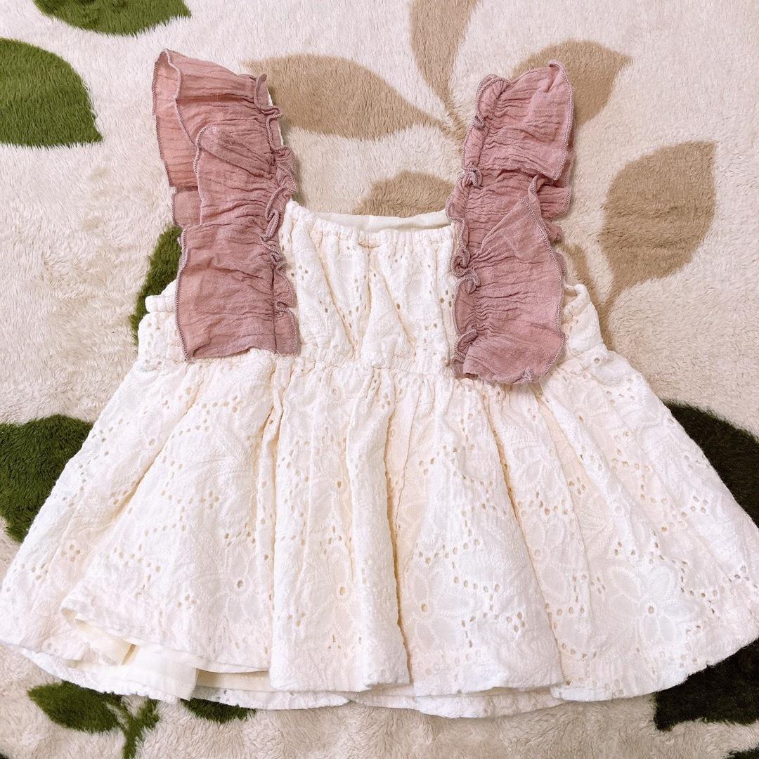 petit main(プティマイン)のノースリーブチュニック　90 キッズ/ベビー/マタニティのキッズ服女の子用(90cm~)(Tシャツ/カットソー)の商品写真