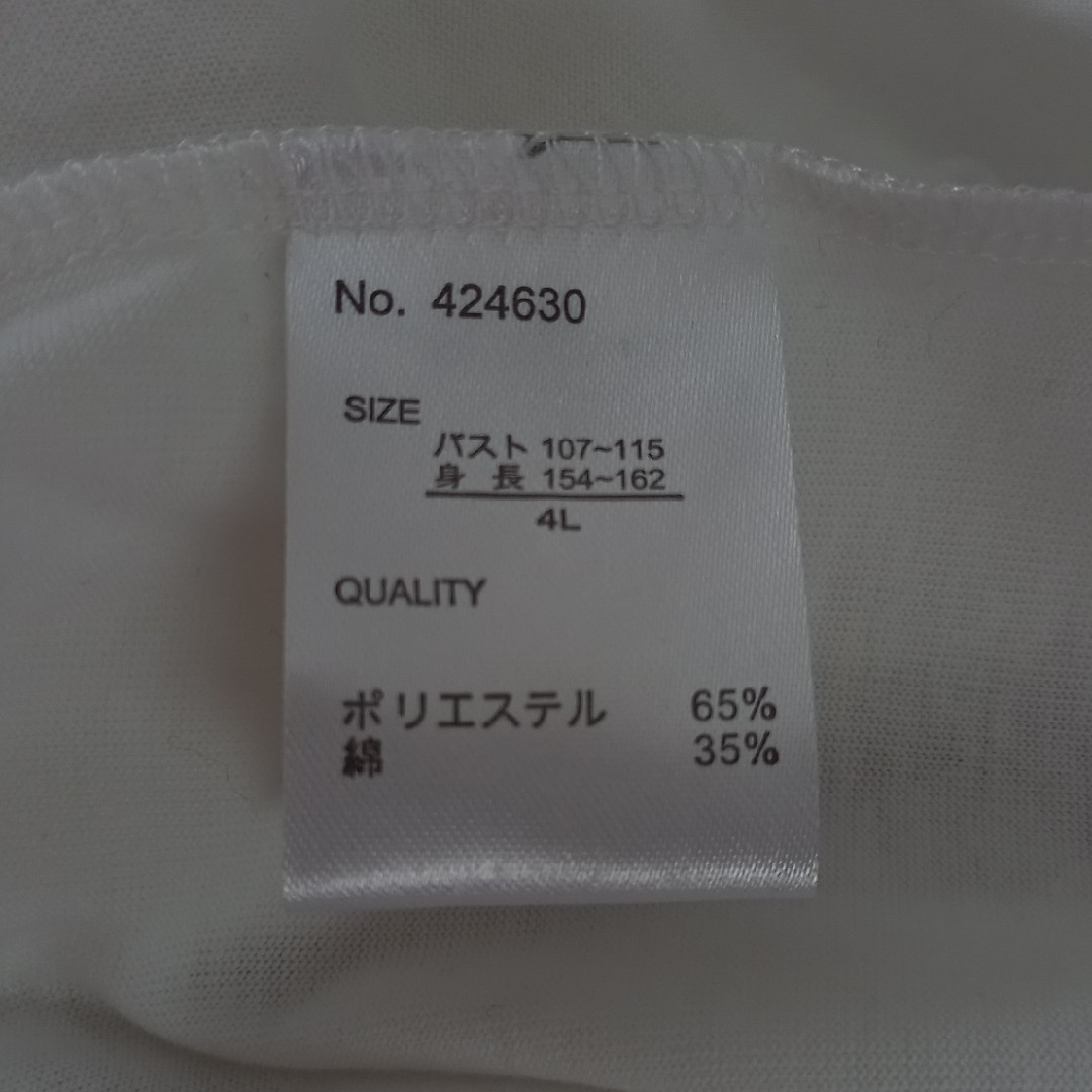 レディース ４ＬTシャツ　白　新品 レディースのトップス(Tシャツ(半袖/袖なし))の商品写真