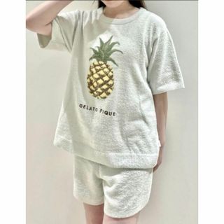 ジェラートピケ(gelato pique)の新品【ジェラートピケ】スムーズィーフルーツジャガードプルオーバー＆ショートパンツ(ルームウェア)