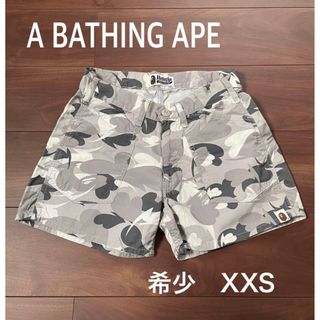 アベイシングエイプ(A BATHING APE)の希少 A BATHING APE  エイプ ハートカモフラショートパンツ XXS(ショートパンツ)