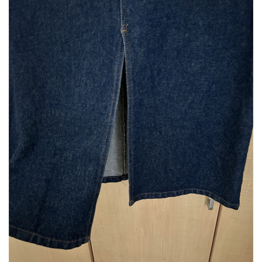 美品　INVOICE　デニムスカート　ロングスカート　ネイビー レディースのスカート(ロングスカート)の商品写真