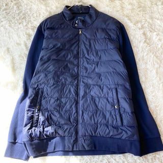 ポロラルフローレン(POLO RALPH LAUREN)の【極美品／大きいサイズ】ポロラルフローレン 中綿 ニット 切替ブルゾン JKT(ブルゾン)