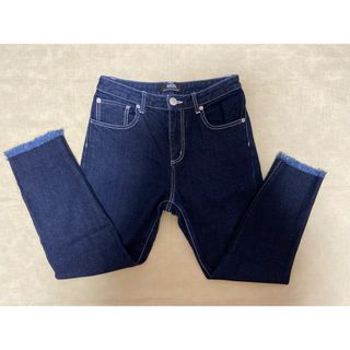 バックス(BACKS)の【美品】BACKS  デニム  フリンジ　インディゴ(デニム/ジーンズ)