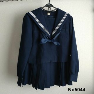 セーラー服スカートスカーフ 上下3点セット指定セット冬物白3本線女子No6044