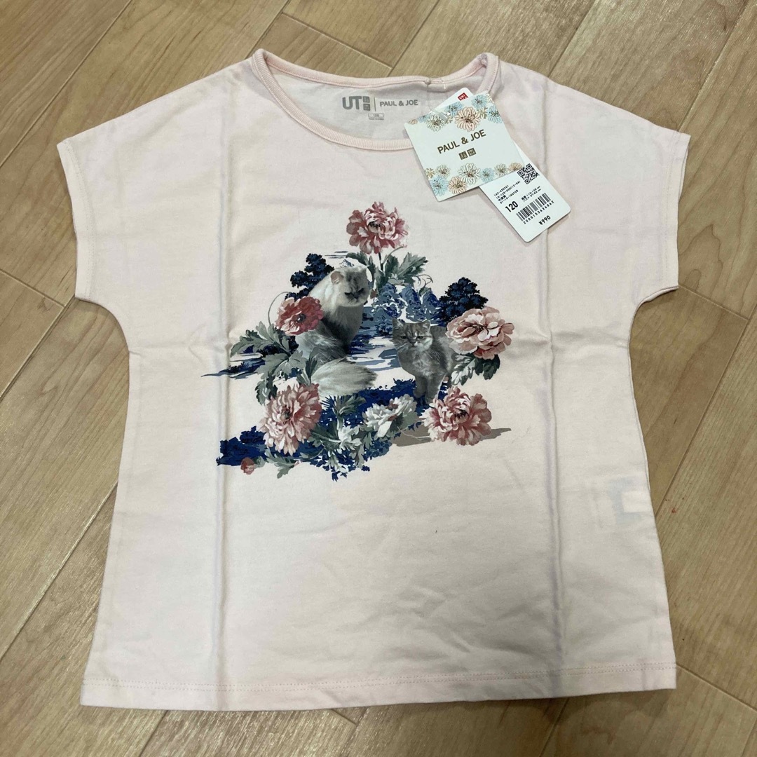 UNIQLO(ユニクロ)のユニクロ UT ポールアンドジョー ねこ Tシャツ キッズ/ベビー/マタニティのキッズ服女の子用(90cm~)(Tシャツ/カットソー)の商品写真