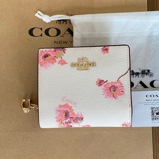 コーチ(COACH)の美品✨ COACH 財布 2つ折り財布 花柄 フローラル(財布)