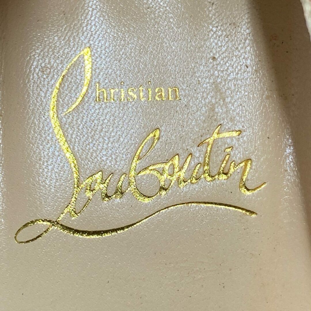 Christian Louboutin(クリスチャンルブタン)の4d21 Christian Louboutin クリスチャン ルブタン グリッター パンプス  ハイヒール 36 ピンク ラメ 結婚式 セレモニー パーティ レディースの靴/シューズ(ハイヒール/パンプス)の商品写真