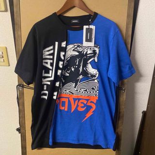 ディーゼル(DIESEL)の【新品】DIESEL デザイン プリントTシャツ Lサイズ(Tシャツ/カットソー(半袖/袖なし))