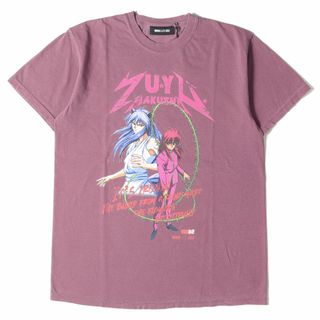 ウィンダンシー(WIND AND SEA)の新品 WIND AND SEA ウィンダンシー Tシャツ サイズ:M 22SS 幽遊白書 ウォッシュ加工 蔵馬&妖狐 クルーネック 半袖Tシャツ KURAMA S/S パープル トップス カットソー コラボ アイテム【メンズ】(Tシャツ/カットソー(半袖/袖なし))