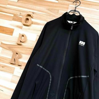 マンシングウェア(Munsingwear)の【マンシングウェア】ENVOY ストレッチ ブルゾン ゴルフ 撥水 防風 黒×白(ウエア)