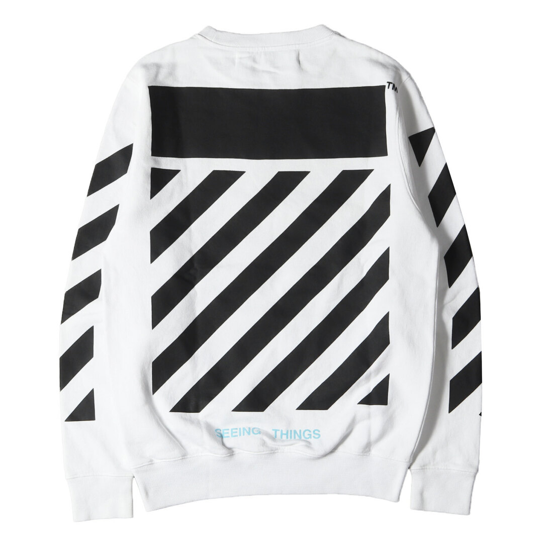 OFF-WHITE(オフホワイト)のOFF-WHITE オフホワイト スウェット サイズ:XXS 絵画グラフィック スウェットシャツ CARAVAGGIO SWEATSHIRT ホワイト 白 トップス トレーナー ルーズシルエット 【メンズ】【中古】 メンズのトップス(スウェット)の商品写真