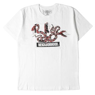 ネイバーフッド(NEIGHBORHOOD)の美品 NEIGHBORHOOD ネイバーフッド Tシャツ サイズ:M 20SS スネーク グラフィック クルーネック 半袖Tシャツ RATTLESNAKE-2 / C-TEE. SS ホワイト 白 トップス カットソー【メンズ】【中古】(Tシャツ/カットソー(半袖/袖なし))