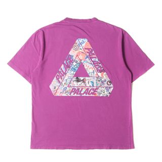 PALACE - PALACE パレス Tシャツ サイズ:XL 21AW ステッカー グラフィック ロゴ クルーネック 半袖Tシャツ TRI-STICKER PACK T-SHIRT プラム トップス カットソー【メンズ】【中古】