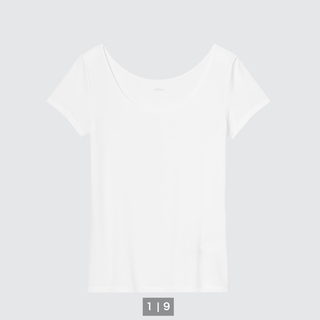ユニクロ(UNIQLO)のUNIQLO エアリズムUネックT（半袖）(Tシャツ(半袖/袖なし))