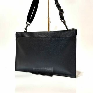 コーチ(COACH)の【極美品】　COACH 2way クラッチバッグ　ショルダーバッグ　レザー(ビジネスバッグ)