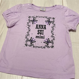 アナスイミニ(ANNA SUI mini)のANNA SUI mini ロゴTシャツ 90(Tシャツ/カットソー)