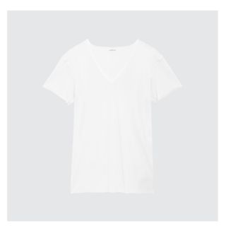 ユニクロ(UNIQLO)のUNIQLO エアリズムマイクロメッシュVネックT（半袖）(Tシャツ/カットソー(半袖/袖なし))