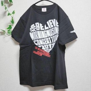 【ハロープロジェクト】ライブTシャツ（S）ブラック コットン 半袖 愛ビリーブ(Tシャツ/カットソー(半袖/袖なし))