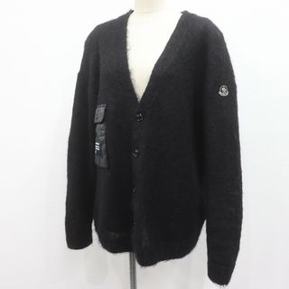 モンクレール(MONCLER)のITIPL0NH8N24 国内正規品 モンクレール FRAGMENT フラグメント 藤原ヒロシ モヘア カーディガン ブラック 黒 メンズ サイズL(カーディガン)