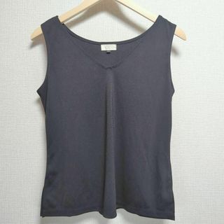 【Otto】オットー トップス（Ｌ）ノースリーブ ブラック Ｖネック レディース(カットソー(半袖/袖なし))